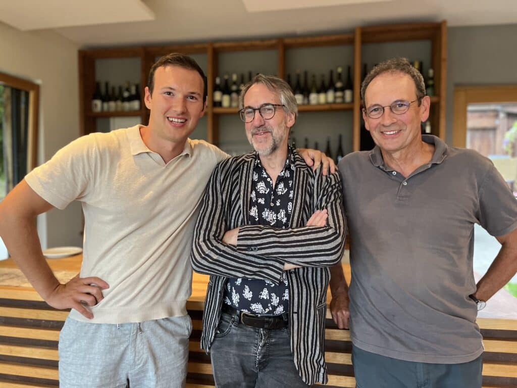 Stuart Pigott im Weingut Bastgen