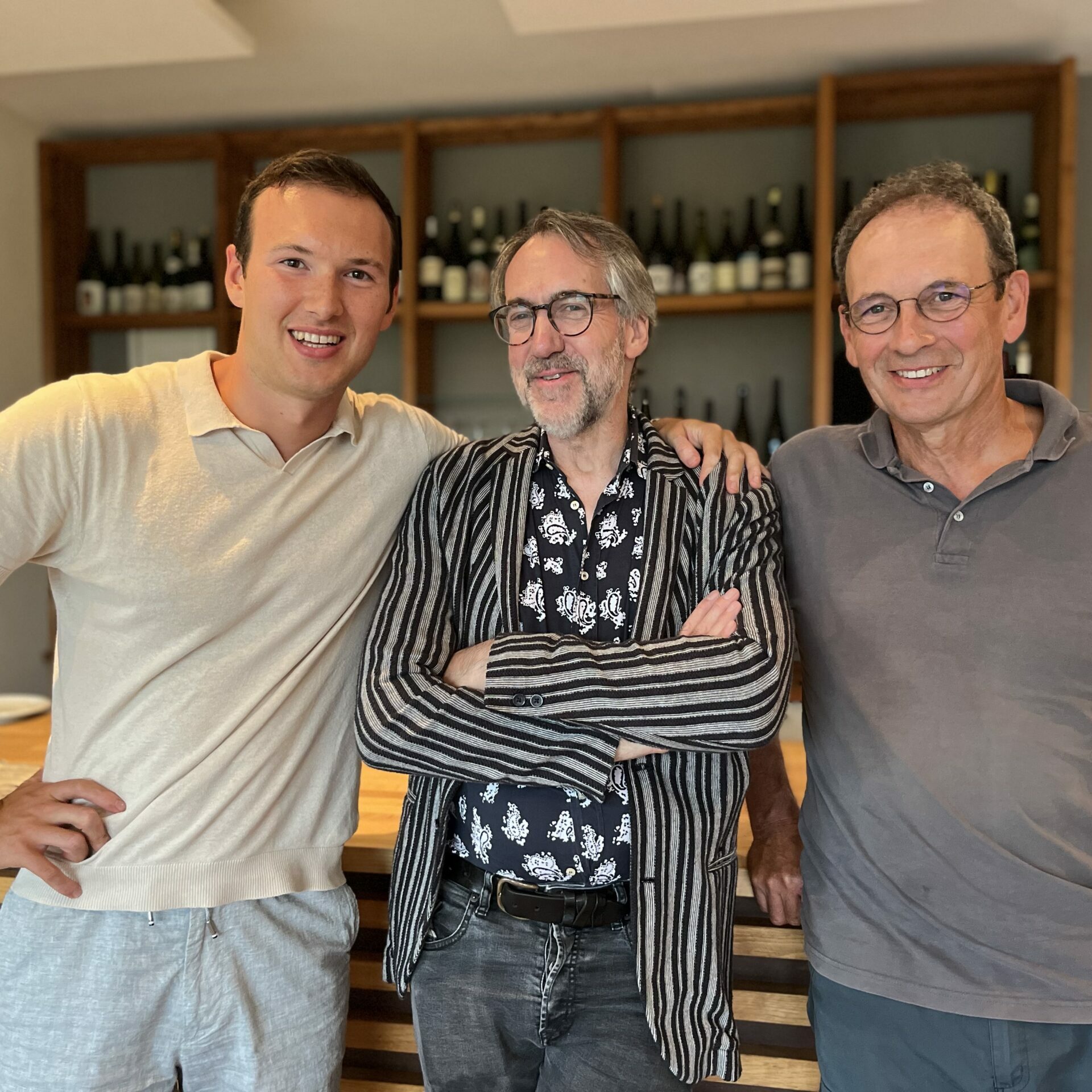 Stuart Pigott im Weingut Bastgen